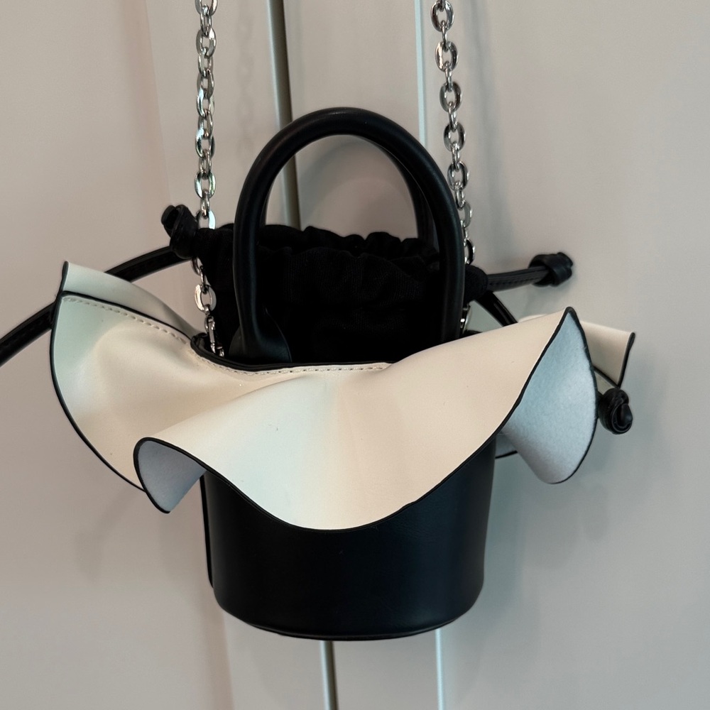 Elegant Black and White Women's Bag